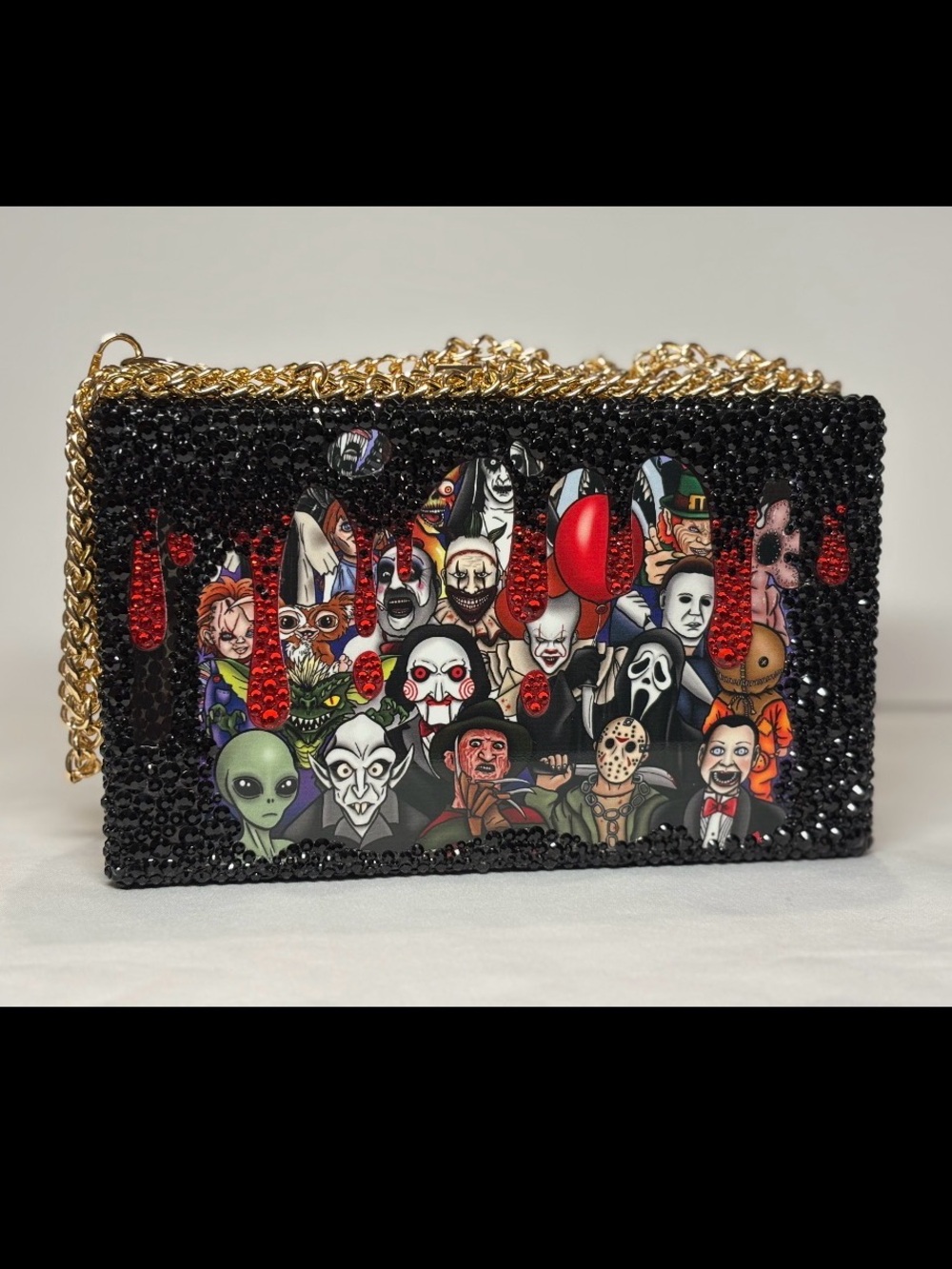 Halloween themed crossbody clutch
